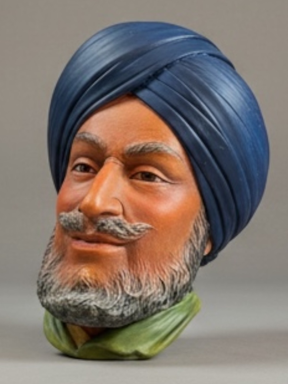 Vintage Bossons Chalkware “Sikh Man” Head 1966 England